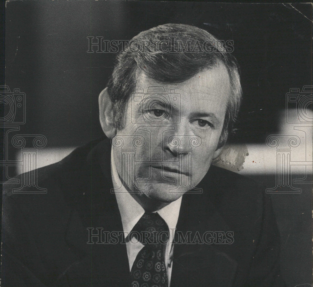 1973 Press Photo Sen. Howard Baker during press conference - Historic Images