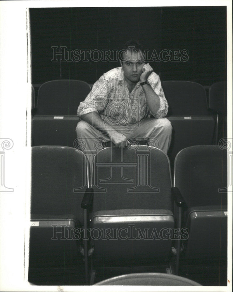 1987 Press Photo Jim Cartwright English Playwright - Historic Images