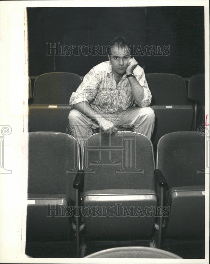 1987 Press Photo Playwright Jim Cartwright - Historic Images