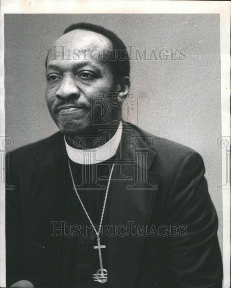 1975 Press Photo W. Sterling Gary, President National Council of Churches - Historic Images