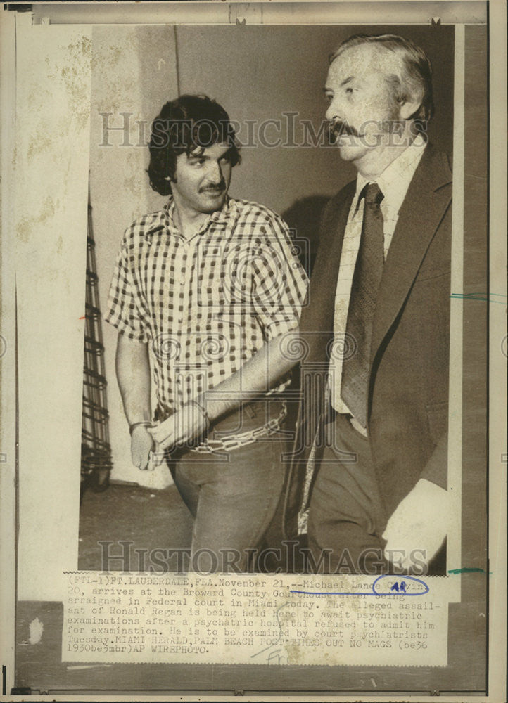 1975 Press Photo Michael Lance Carvin American Convict - Historic Images