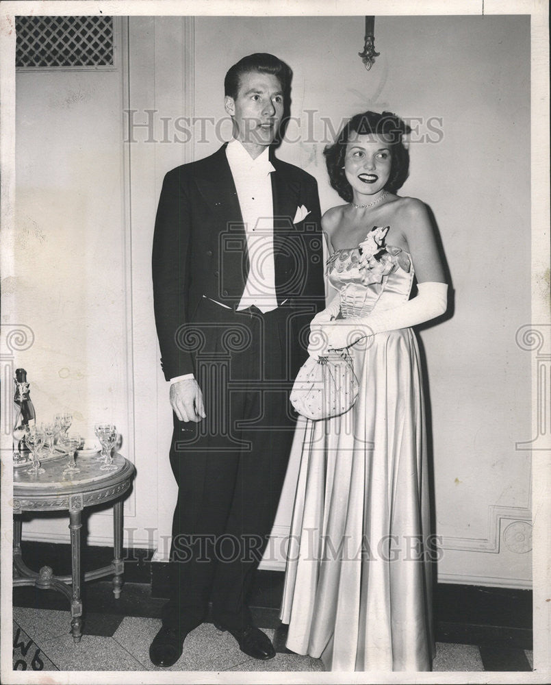 1950 Press Photo Andrew Brained Sally Stilwell mistress Arnold Anderson Society - Historic Images