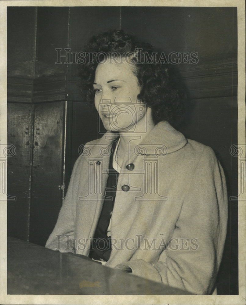 1954 Mrs Kathleen Angle, Wife Of The Killer Of Mr And Mrs Veach - Historic Images