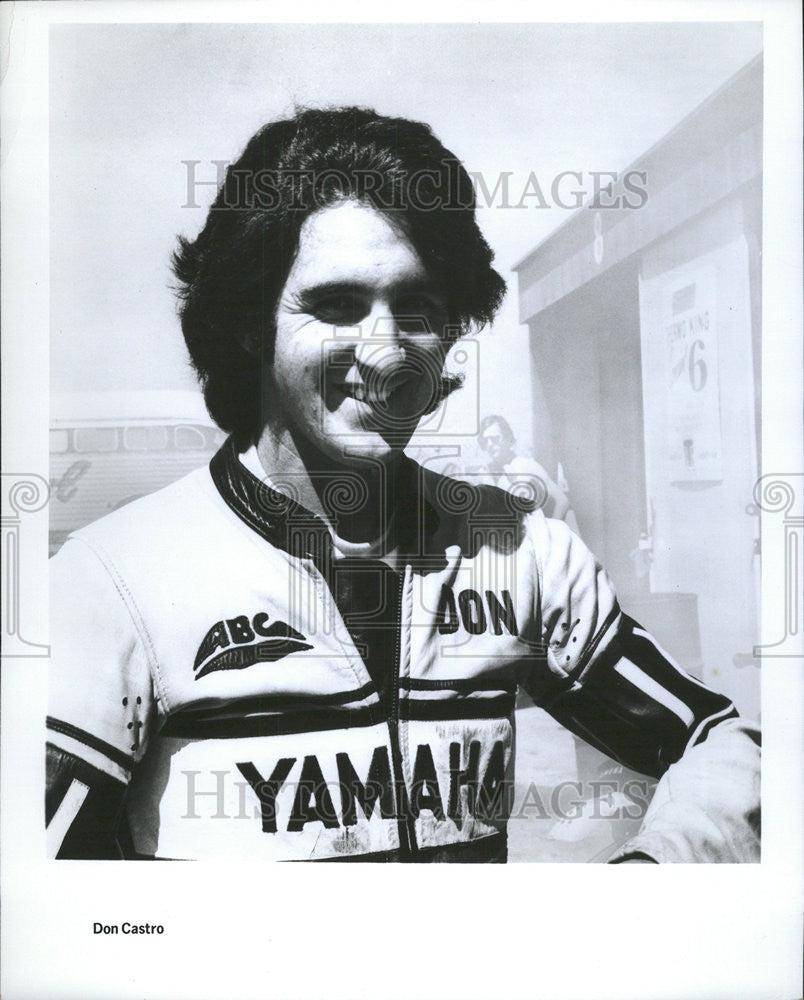 1975 Press Photo Don Castro Car Race Driver - Historic Images