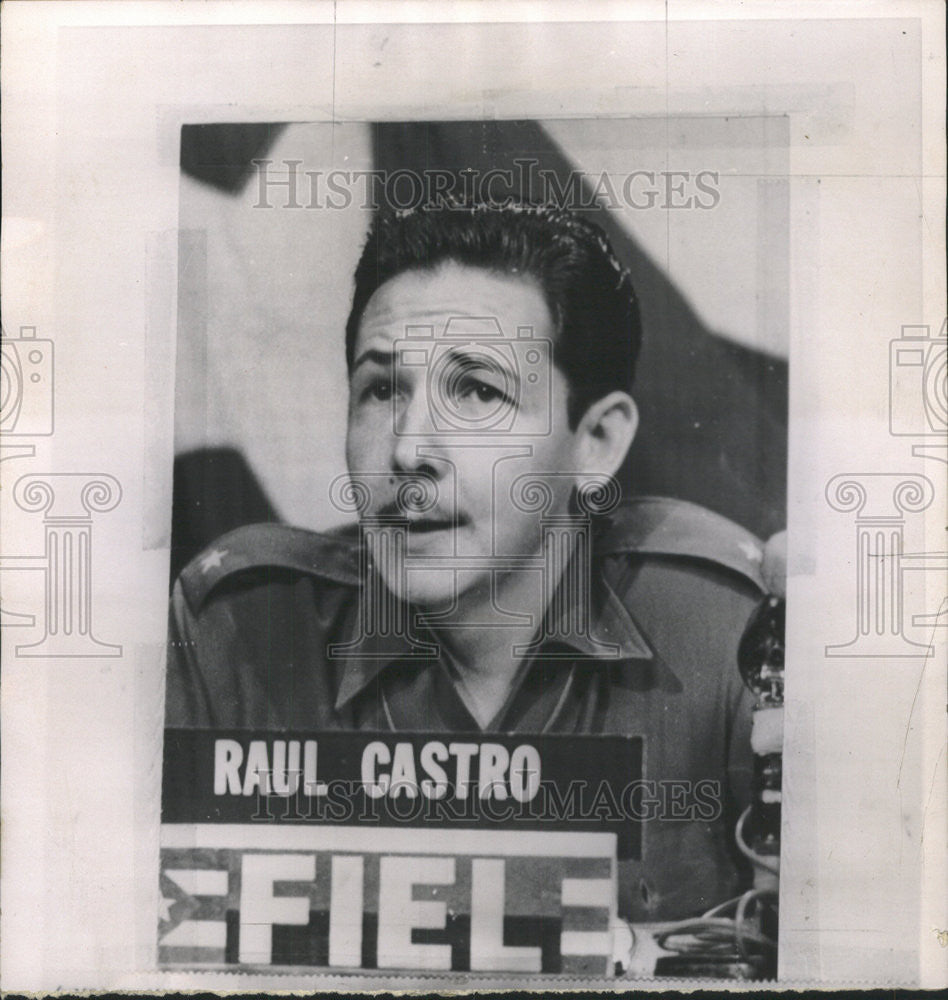 1977 Press Photo Raul Castro Cuban Admin Armed Forces - Historic Images