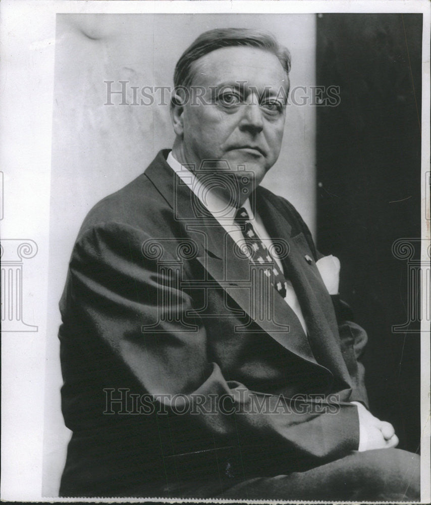 1956 Press Photo T. Lamar Caudle head Justice Department conspiracy trial Tax - Historic Images