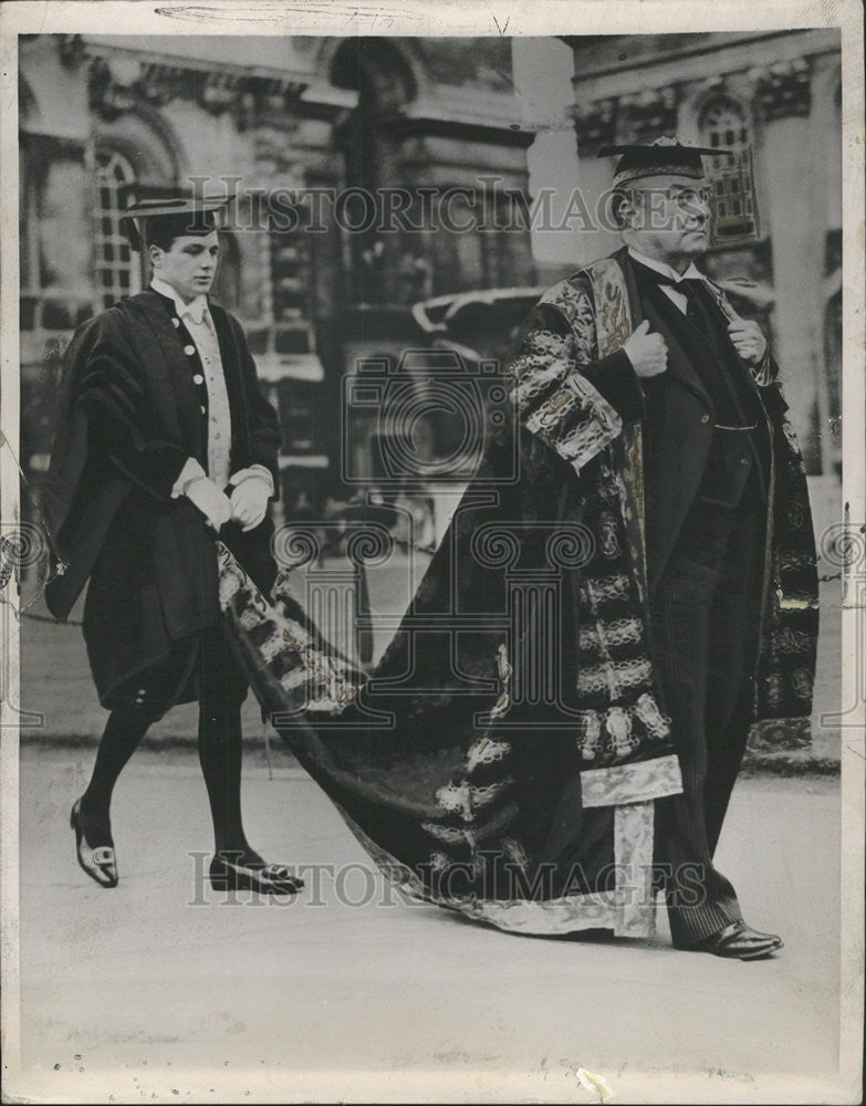 1936 Press Photo Prime Minister Stanley Baldwin in Cambridge - Historic Images