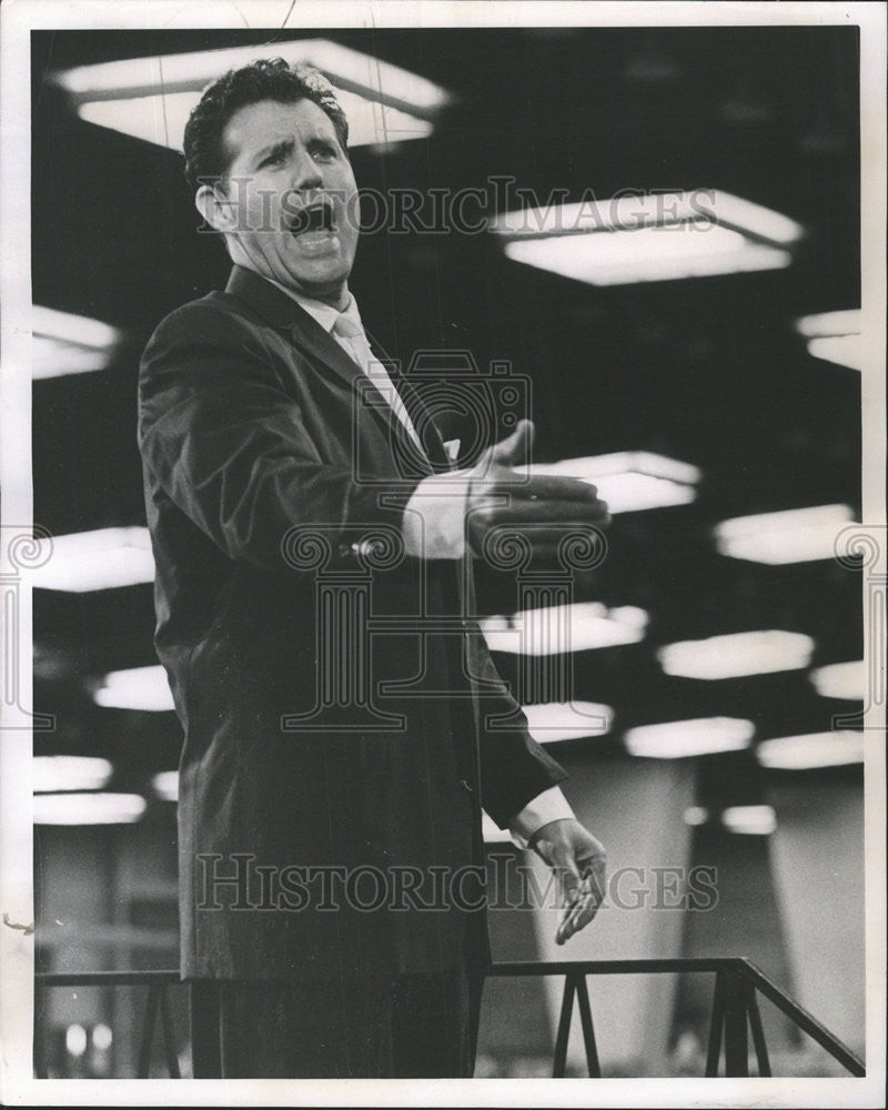 1962 Press Photo Cliff Barrows Music and Program Director - Historic Images