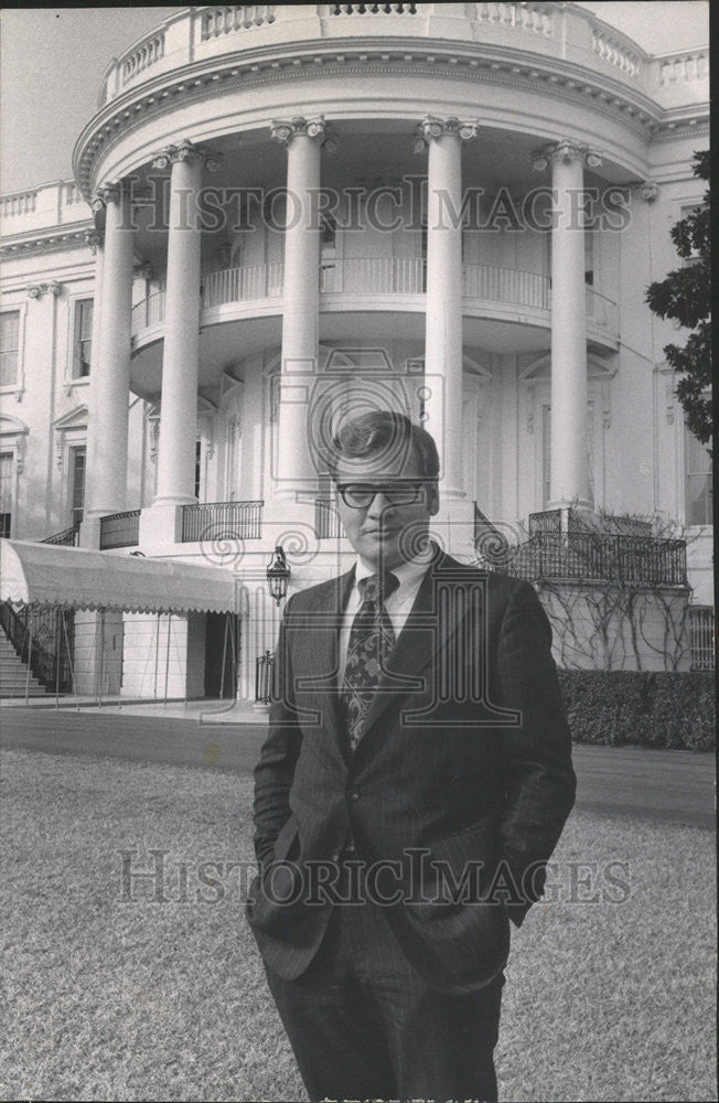 1973 Press Photo Neal Ball Deputy Press Security - Historic Images