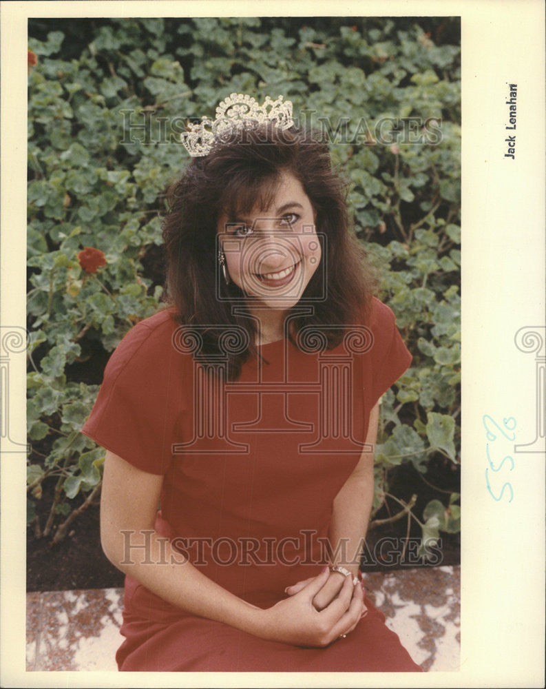1990 Press Photo Dina Bair Italian American Joan Esposito Princeton - Historic Images