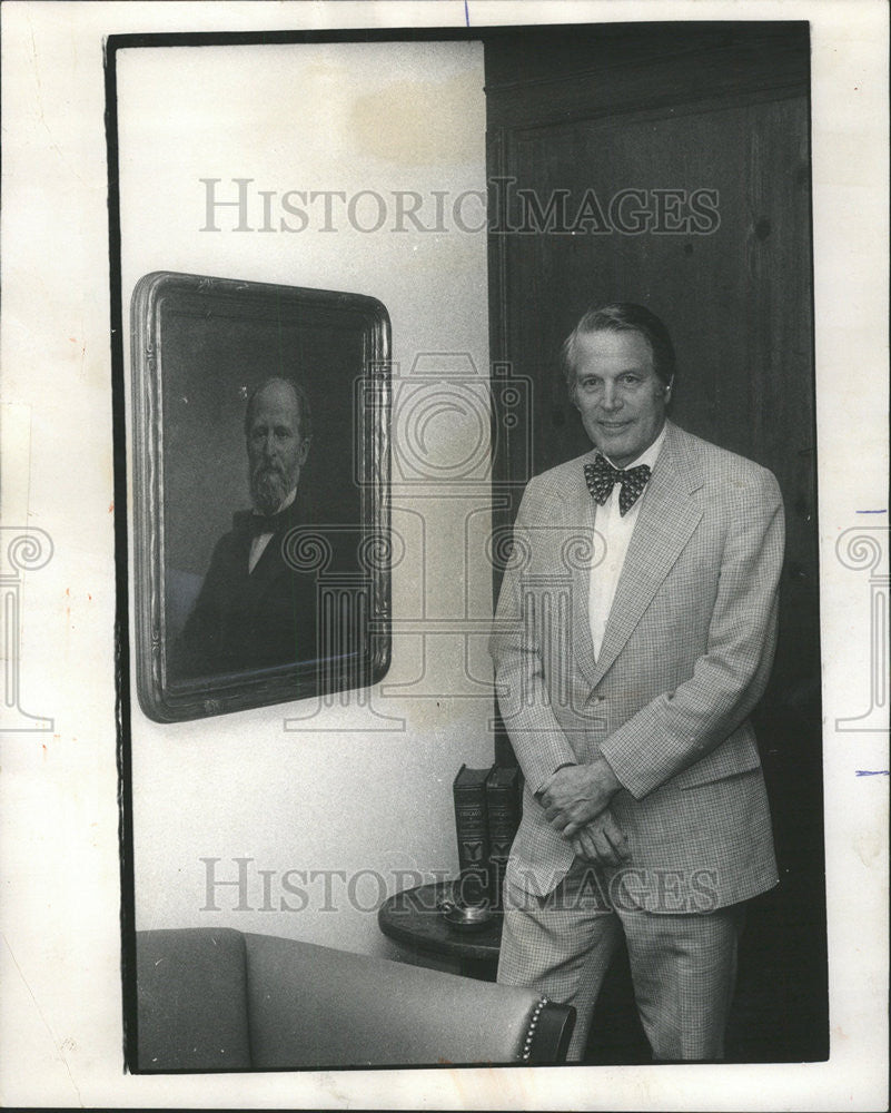 1976 Press Photo John Baird Lyman founder Chicago real estate Concern Snap - Historic Images