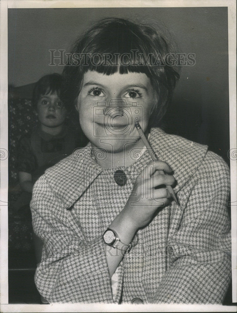 1964 Press Photo Cathy May Baker Johnson Sauk Trail John Hemlock Conrad Hilton - Historic Images