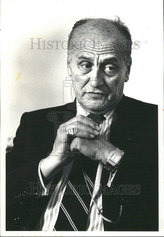 1981 Press Photo fashion designer Pierre Balmain - Historic Images