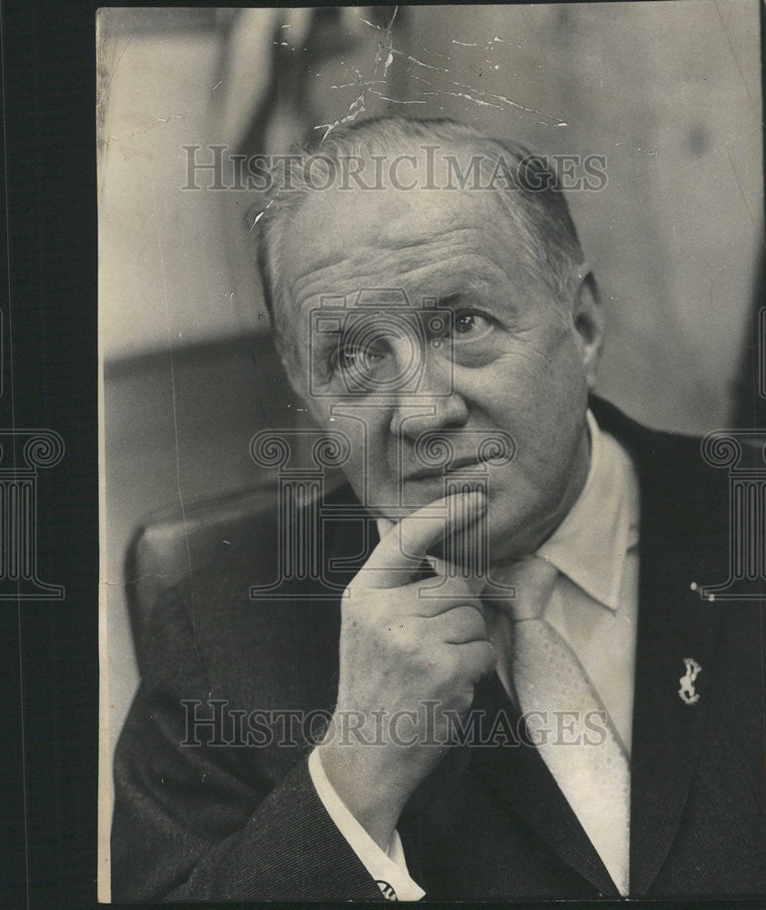 1972 Press Photo Edward J Barrett County Clerk Indicted Fraud Tax Evasion - Historic Images