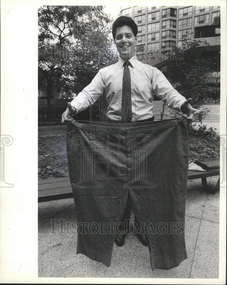 1982 Press Photo Ken Dachman Overweight Diet - Historic Images