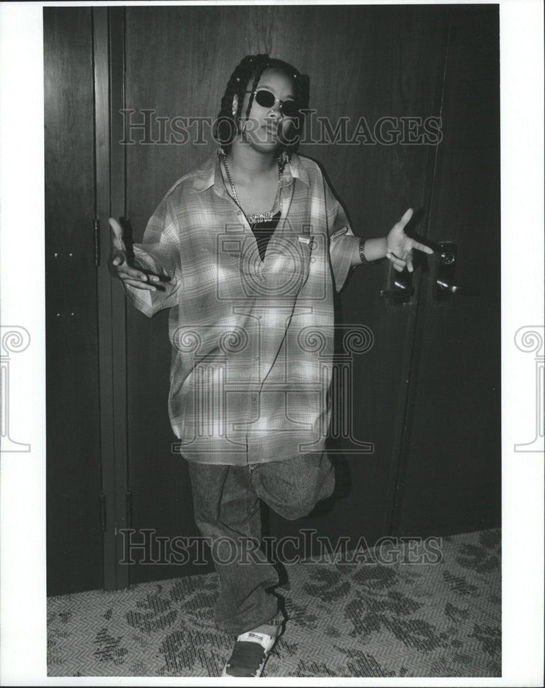 1994 Press Photo Da Brat aka Shawntae Harris rapper - Historic Images