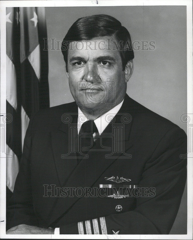 1977 Press Photo Capt. John J. Daigneault of Chicago - Historic Images