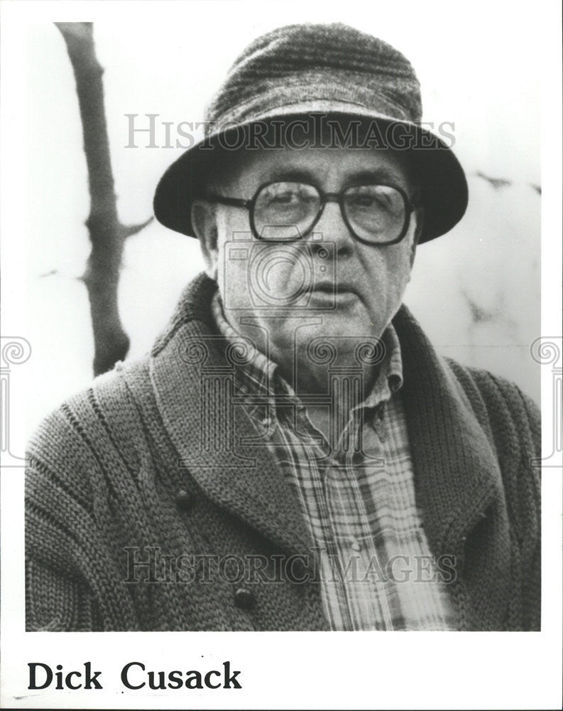 1989 Press Photo Dick Cusak father of actors John and Joan - Historic Images