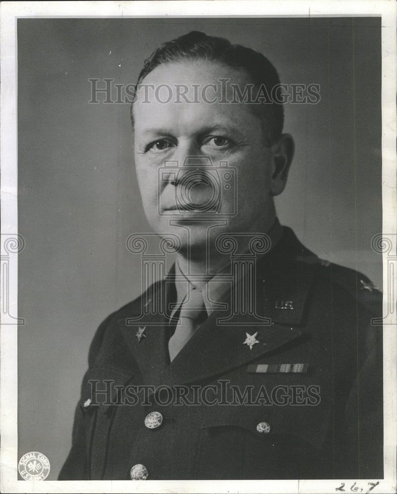 1941 Press Photo Maj. Gen. Aurand  US Army - Historic Images