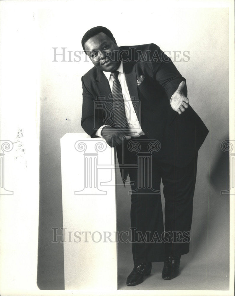 1988 Press Photo Lemuel Austin Alderman Chicago 34th Ward - Historic Images