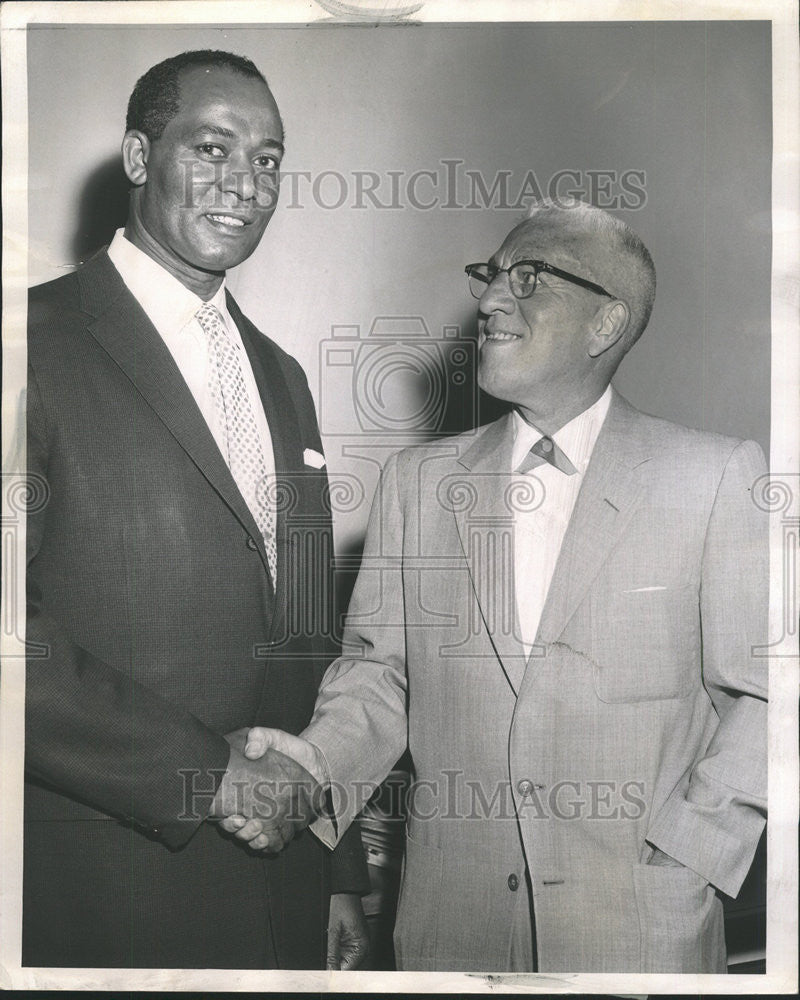 1961 Press Photo Superior Judge James B. Parsons, Chief Justice Richard B Austin - Historic Images