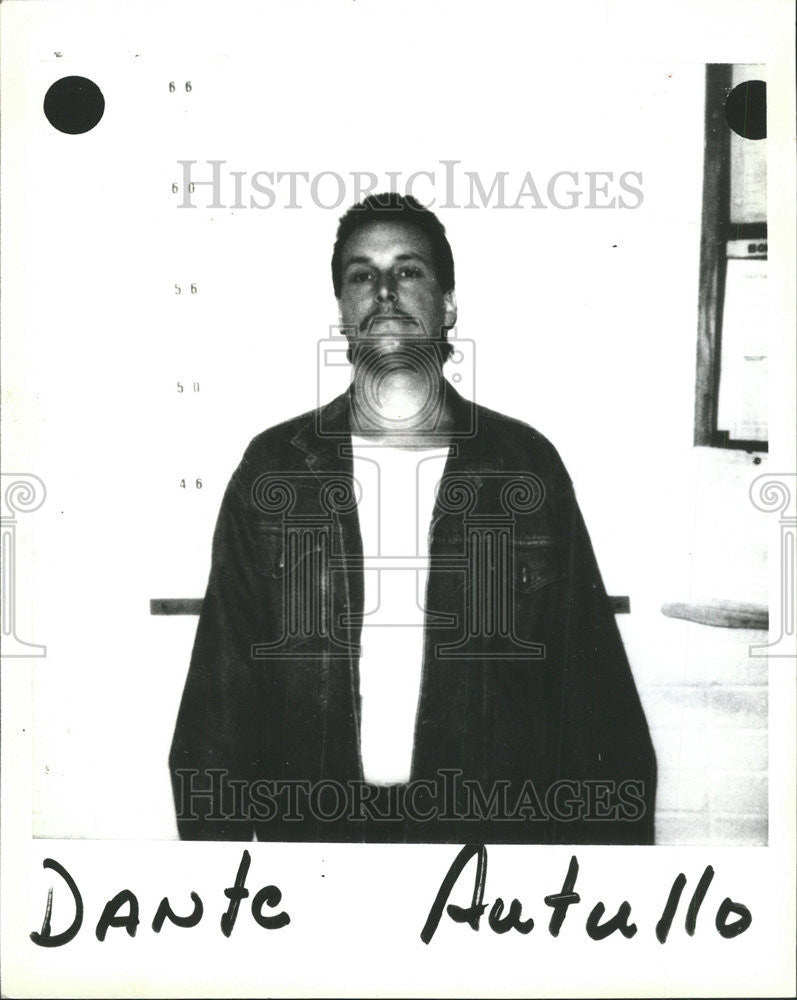 1988 Press Photo Dante Autullo Jr. suspected drug dealer - Historic Images