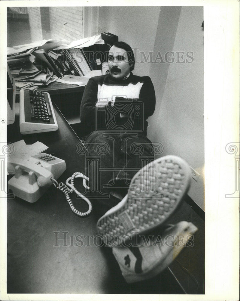 1984 Press Photo David Axeirod, Paul Simon Campaign Manager - Historic Images