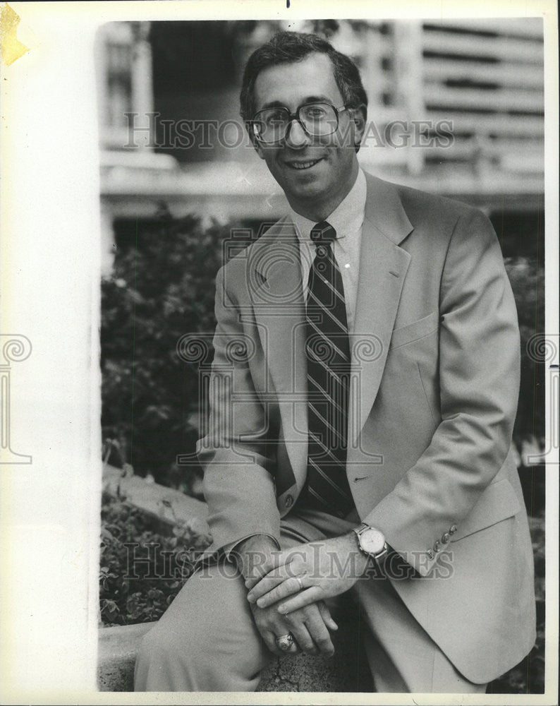 1985 Press Photo Jed Babbin general counsel Shipbuilders Council America VP - Historic Images