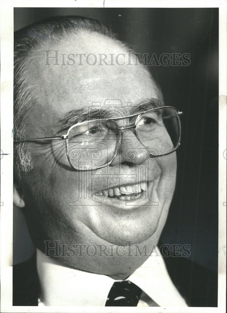 1980 Press Photo Thomas Ayers  Vice Presiden Chicago Board  Education - Historic Images
