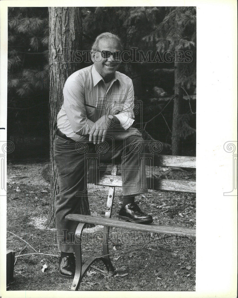 1988 Press Photo Yehuda Avri Israeli dude ranch - Historic Images