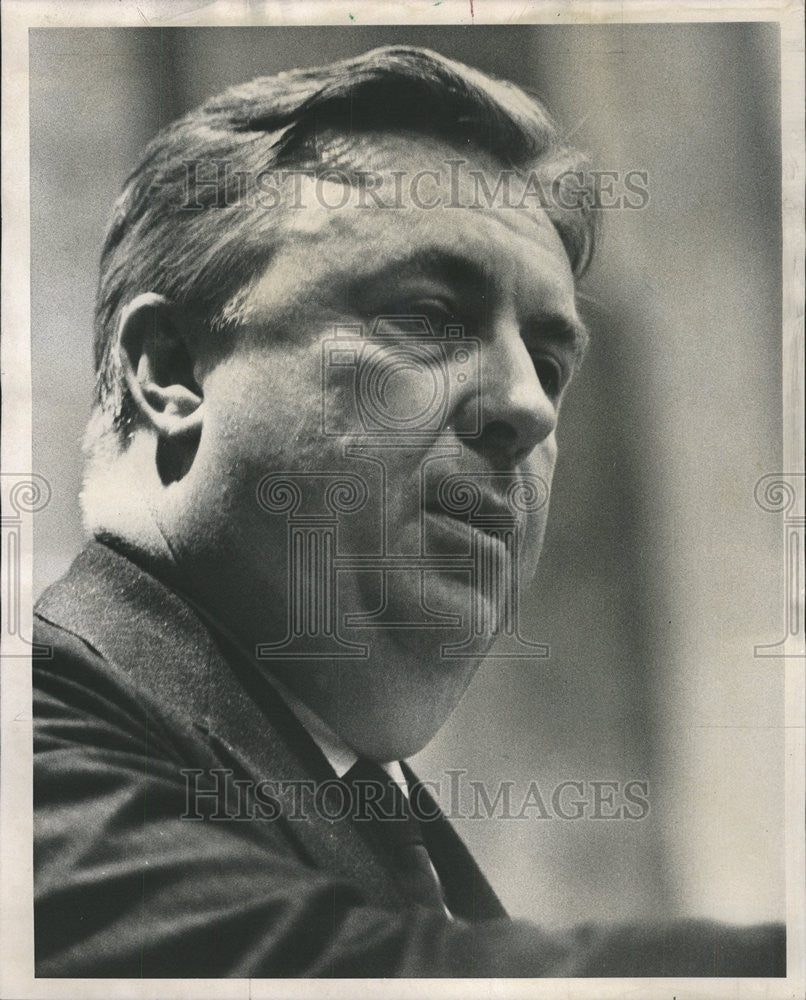 1969 Press Photo Harry Ashmore Democratic Institutions - Historic Images