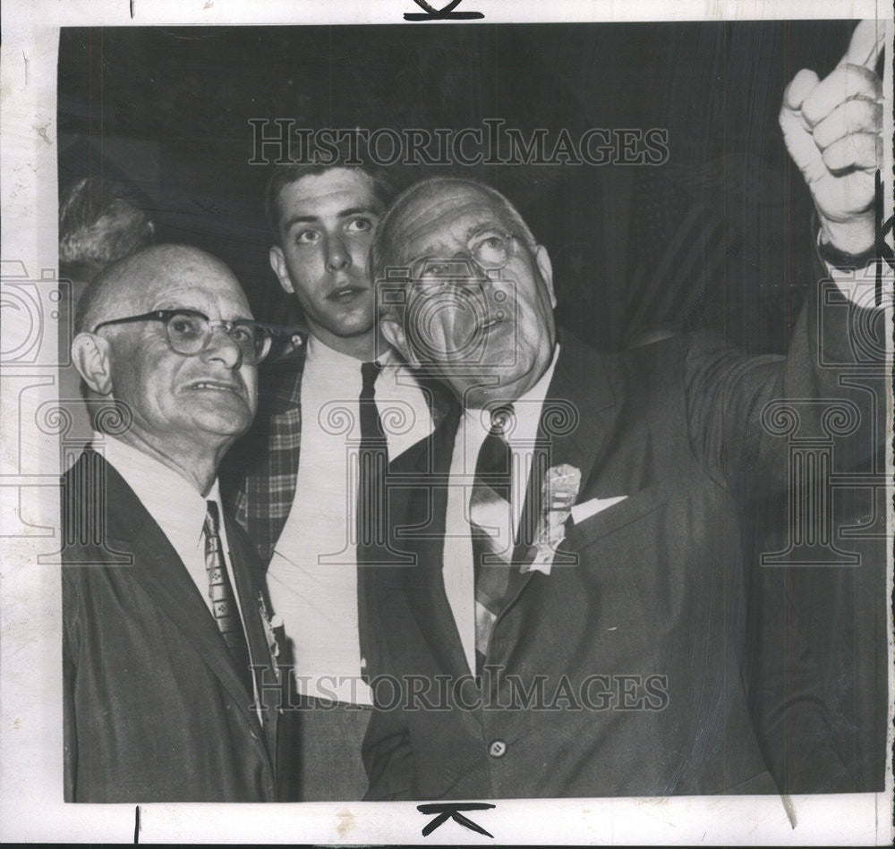 1960 Press Photo James Arvey Illinois National Committee Governor David Lawrence - Historic Images