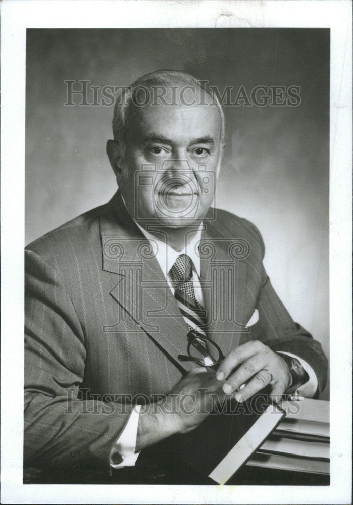 1980 Press Photo Andrew Athens President Metro Steel Corporation Chicago Greek - Historic Images