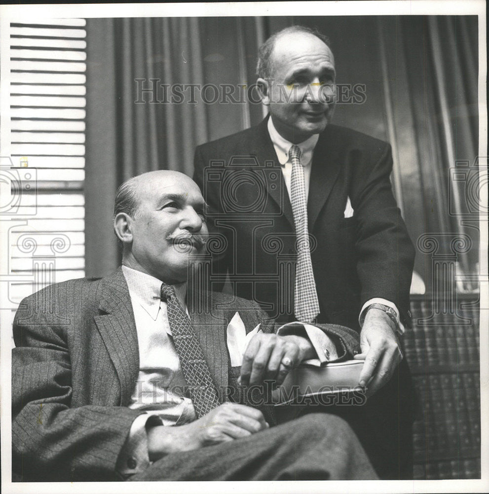 1960 Press Photo Library Portraits Becker Brothers West Madison Street Office - Historic Images