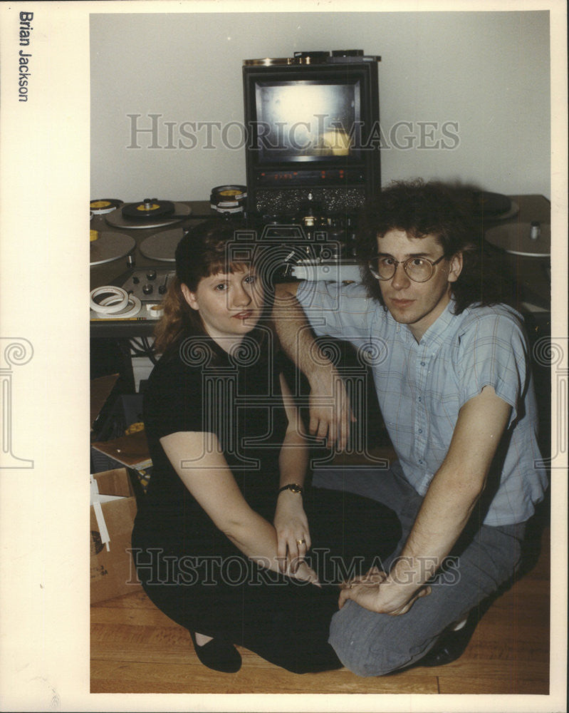 1990 Press Photo Daniel Curran Jennifer Leigh Howe Chicago Filmmakers - Historic Images