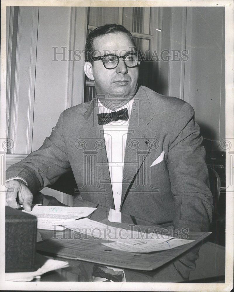 1962 Press Photo Wayne Anderson New City Manager  Evanston - Historic Images