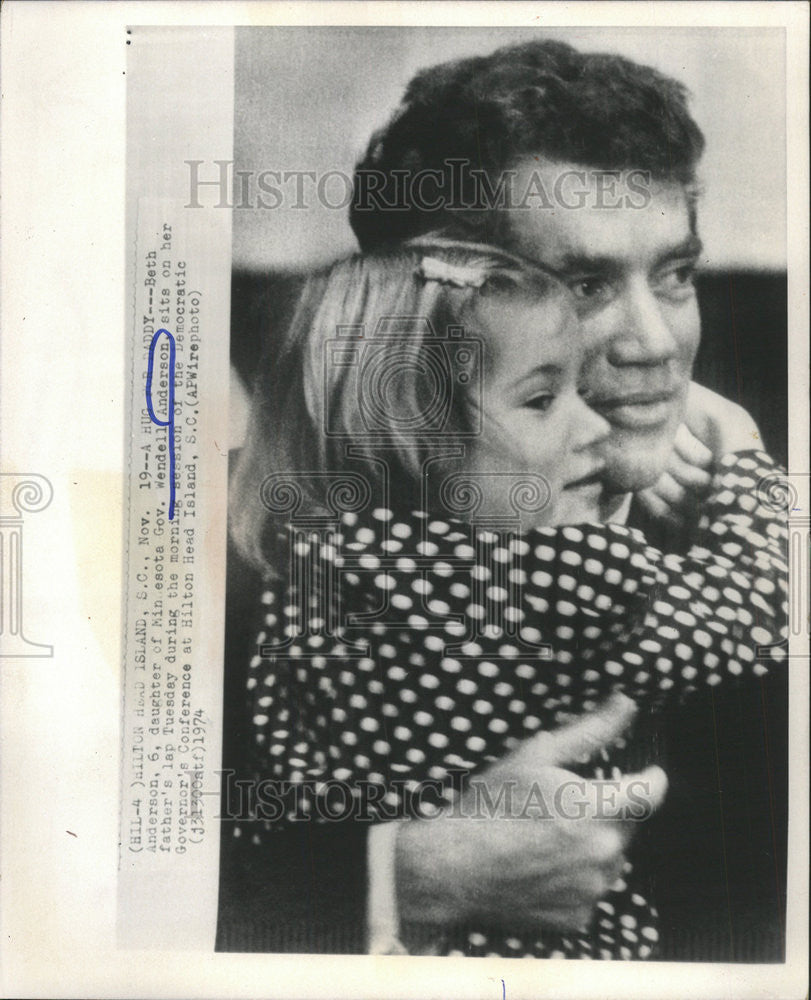 1975 Press Photo Minnesota Gov Wendell Anderson Democratic Govenors Conference - Historic Images