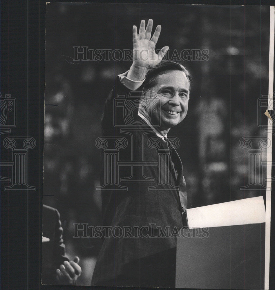 1968 Press Photo Oklahome Carl  Albert Permanent Chairman Democratic National - Historic Images