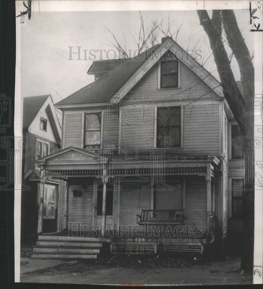 1949 Press Photo Rooming House Iowa City Margaret Ann Jackson Body Found - Historic Images