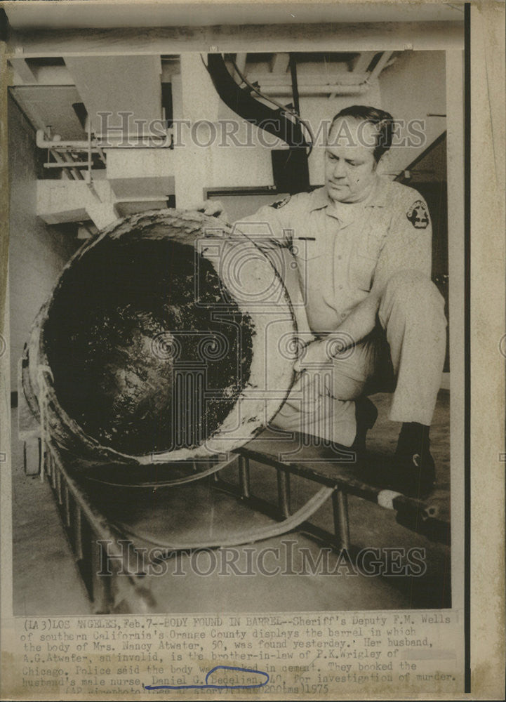 1975 Press Photo Male Nurse Daniel Bedelian Accused For Investigation Of Murder - Historic Images