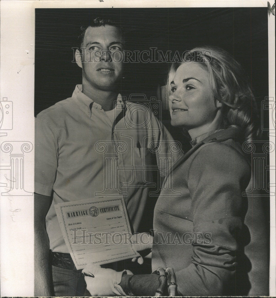 1963 Press Photo Phyllis Wanda Harris to wed Myron R. Beck - Historic Images