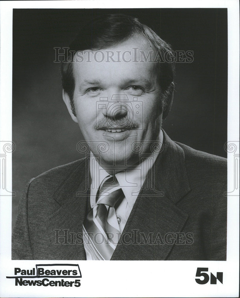 1984 Press Photo Newscaster Paul Beavers - Historic Images