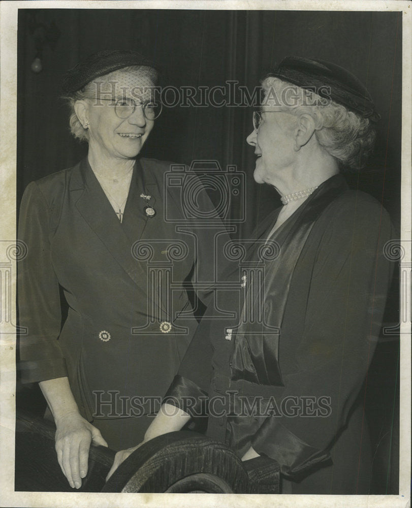 1955 Press Photo Mrs. Howard S. Bechtolt, Speaker at the World Day of Prayer - Historic Images