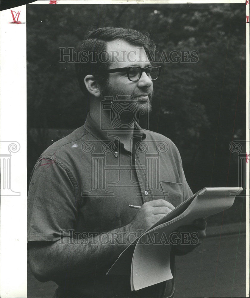 1971 Press Photo Benjamin BeckRobert Horwich Brookfield Ethiopian Baboons - Historic Images