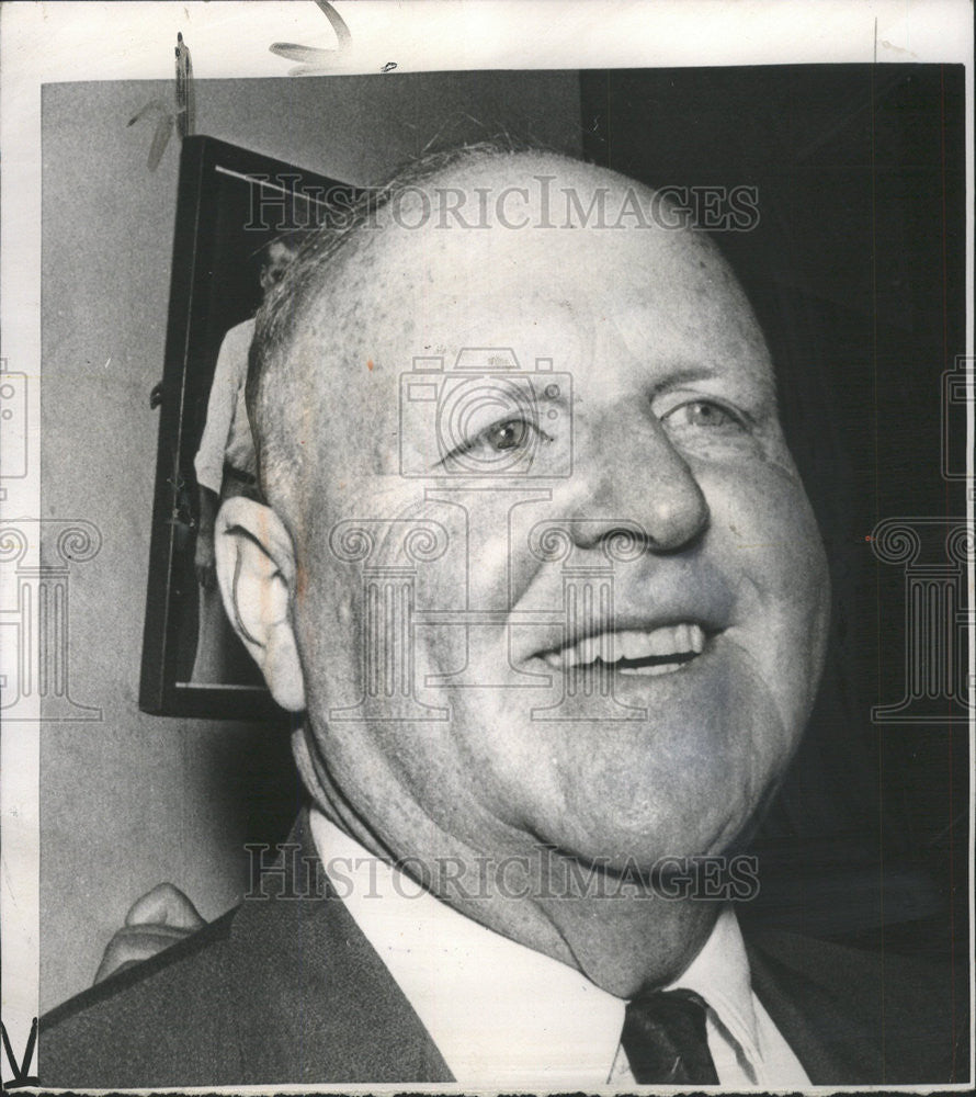 1959 Press Photo Dave Beck Former Teamster Union President Federal Court - Historic Images