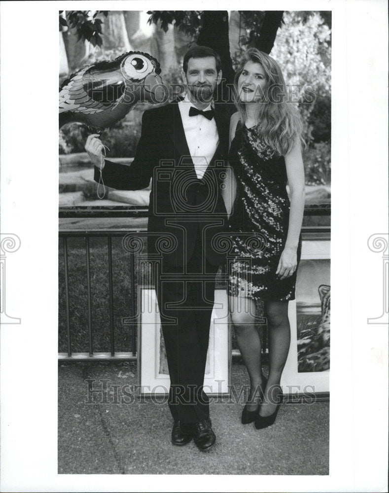 1993 Press Photo Lincoln Park Zoo Director Kevin Bell Wife Cathy Ball - Historic Images