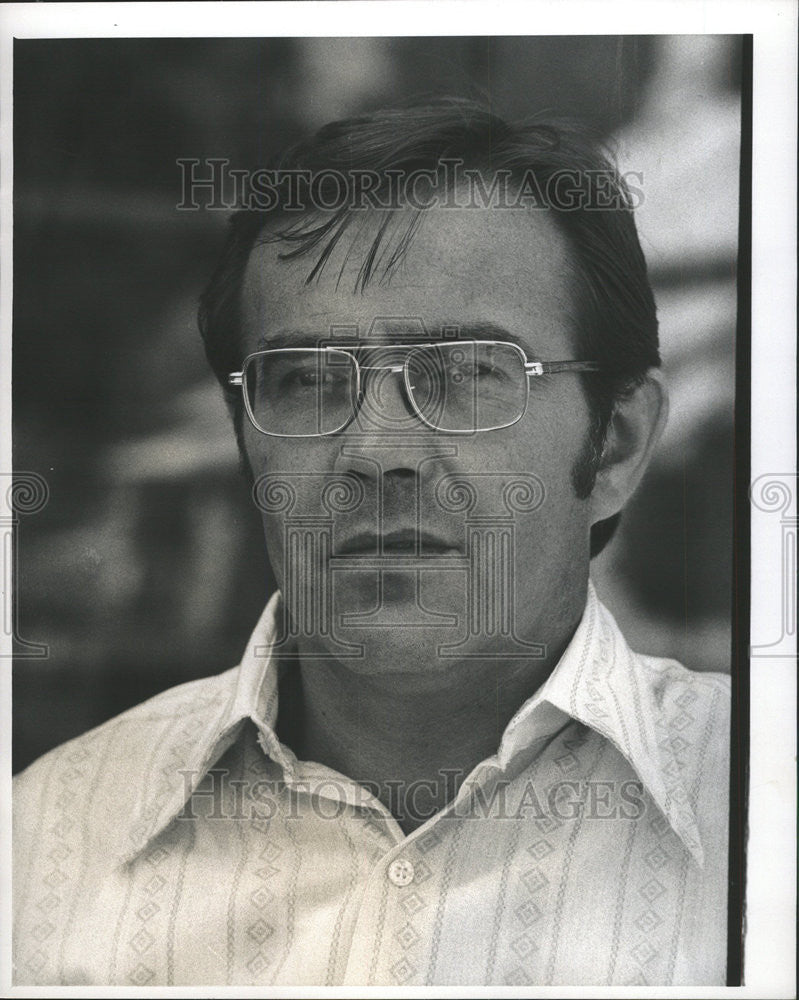 1974 Press Photo Guy Eaupre Mayor St. Anne Illinois - Historic Images