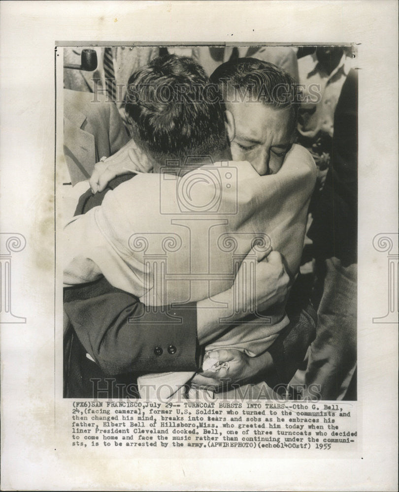 1955 Press Photo Otho G. Bell, former US Soldier - Historic Images