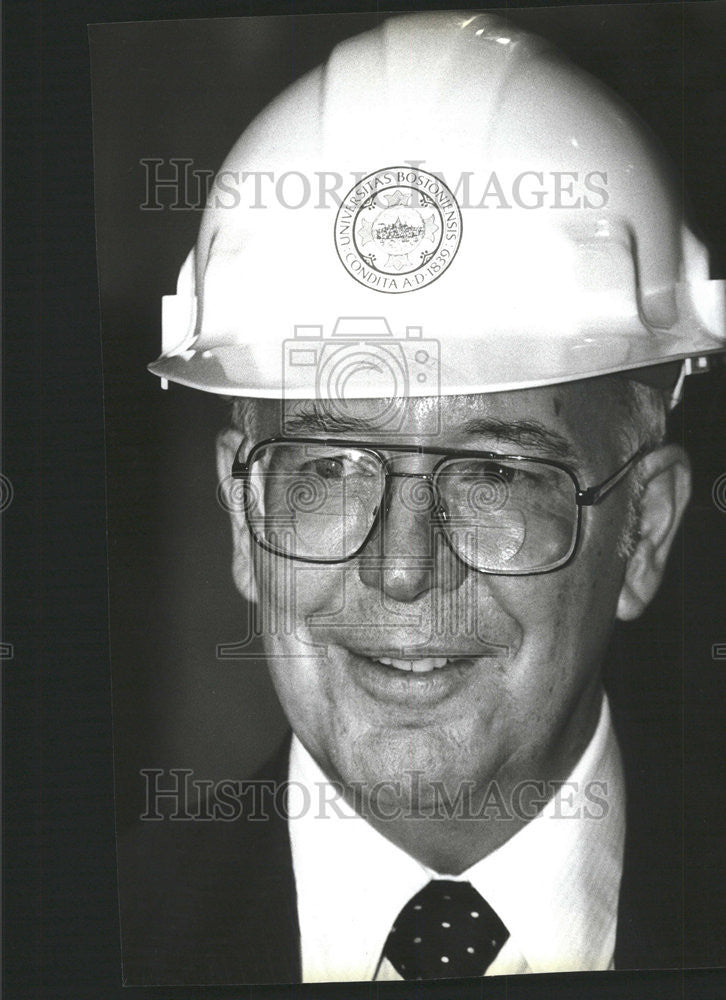 1984 Press Photo Education Secretary Terrel Bell Boston Washington America - Historic Images