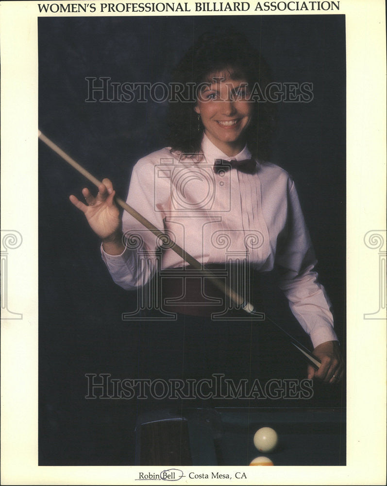 1993 Press Photo Robin Bell Billiards - Historic Images